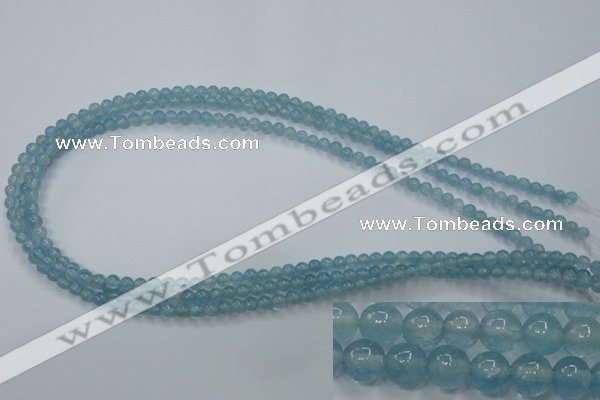 CEQ01 15.5 inches 4mm round blue sponge quartz beads wholesale