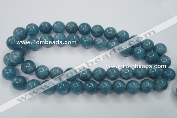 CEQ07 15.5 inches 16mm round blue sponge quartz beads wholesale