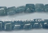 CEQ161 15.5 inches 10*10mm square blue sponge quartz beads