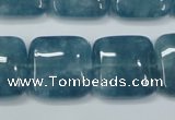 CEQ167 15.5 inches 25*25mm square blue sponge quartz beads