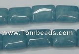 CEQ172 15.5 inches 12*16mm rectangle blue sponge quartz beads