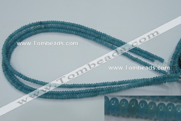 CEQ21 15.5 inches 2*4mm rondelle blue sponge quartz beads