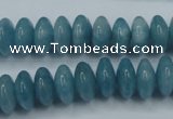 CEQ25 15.5 inches 6*12mm rondelle blue sponge quartz beads