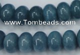 CEQ26 15.5 inches 10*14mm rondelle blue sponge quartz beads