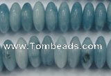 CEQ27 15.5 inches 7*16mm rondelle blue sponge quartz beads