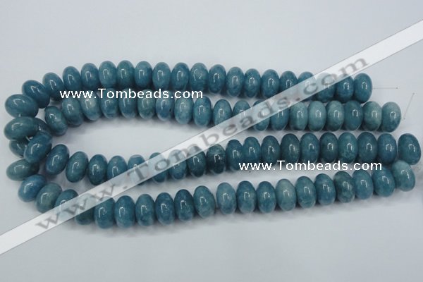 CEQ28 15.5 inches 10*16mm rondelle blue sponge quartz beads