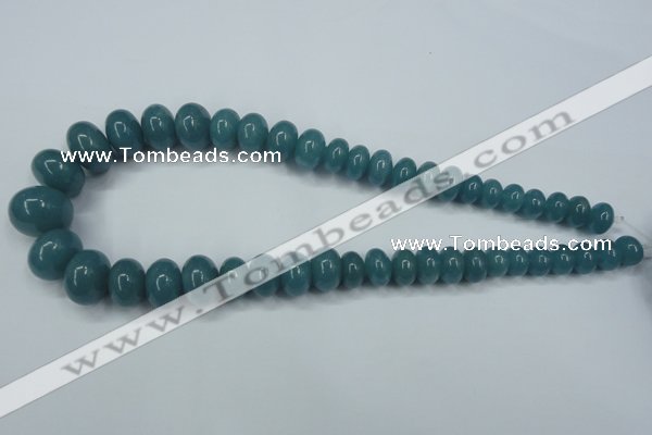 CEQ30 15.5 inches 7*10 – 15*20mm rondelle blue sponge quartz beads