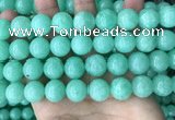 CEQ305 15.5 inches 14mm round green sponge quartz beads