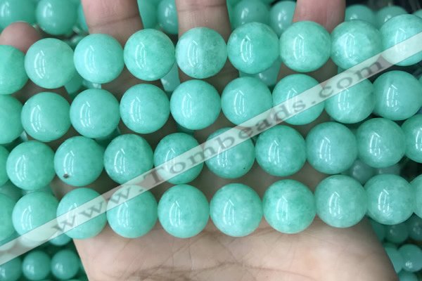 CEQ305 15.5 inches 14mm round green sponge quartz beads