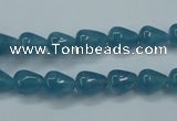 CEQ43 15.5 inches 7*9mm teardrop blue sponge quartz beads