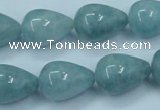 CEQ47 15.5 inches 13*18mm teardrop blue sponge quartz beads