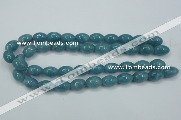 CEQ64 15.5 inches 13*18mm rice blue sponge quartz beads