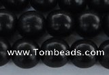 CEY06 15.5 inches 14mm round black ebony wood beads wholesale