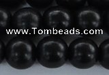 CEY07 15.5 inches 16mm round black ebony wood beads wholesale