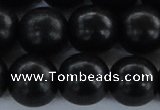 CEY08 15.5 inches 18mm round black ebony wood beads wholesale