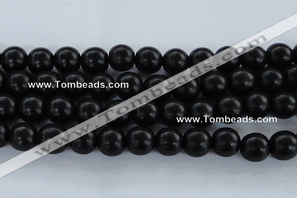 CEY09 15.5 inches 20mm round black ebony wood beads wholesale