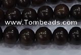 CEY52 15.5 inches 8mm round ebony wood beads wholesale