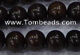 CEY54 15.5 inches 12mm round ebony wood beads wholesale