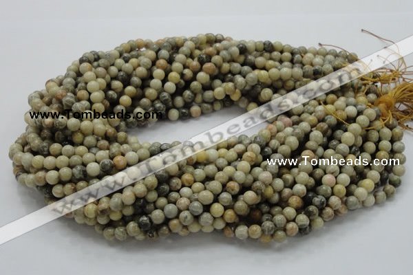 CFA02 15.5 inches 6mm round chrysanthemum agate gemstone beads