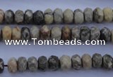 CFA209 15.5 inches 5*8mm faceted rondelle chrysanthemum agate beads