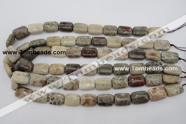 CFA222 15.5 inches 13*18mm rectangle chrysanthemum agate beads