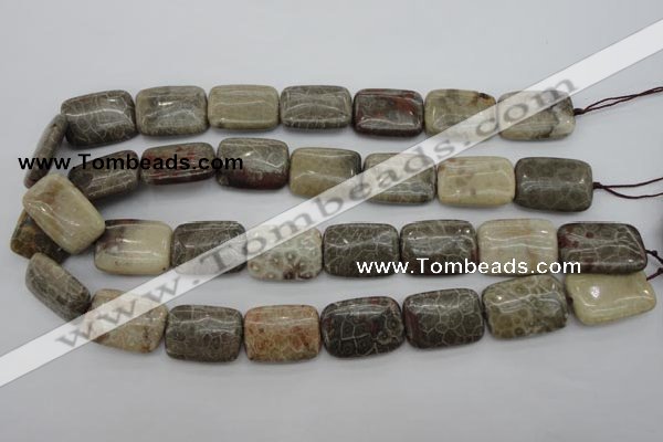 CFA224 15.5 inches 18*25mm rectangle chrysanthemum agate beads