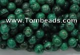 CFA66 15.5 inches 6mm round green chrysanthemum agate beads