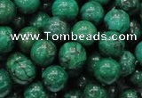 CFA68 15.5 inches 10mm round green chrysanthemum agate beads