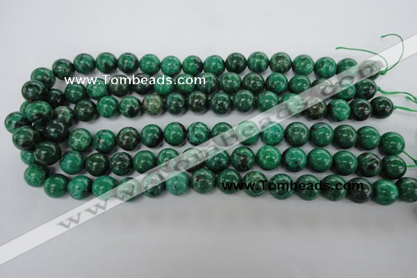 CFA75 15.5 inches 12mm round green chrysanthemum agate beads