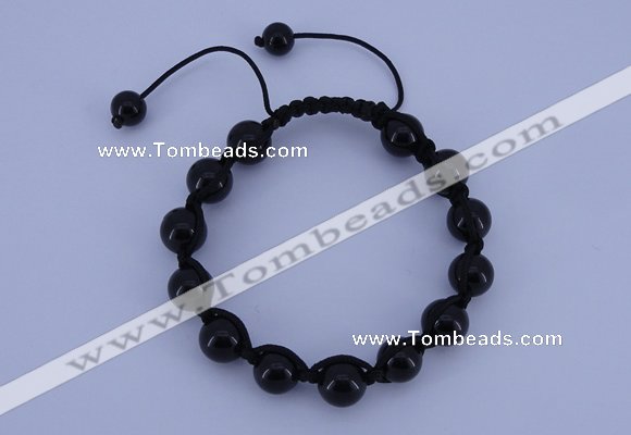 CFB503 10mm round candy jade beads adjustable bracelet wholesale