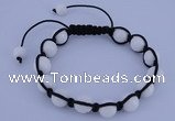 CFB505 10mm round candy jade beads adjustable bracelet wholesale