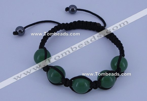 CFB517 12mm round aventurine beads adjustable bracelet wholesale