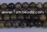 CFC210 15.5 inches 4mm round grey fossil coral beads wholesale