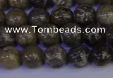 CFC212 15.5 inches 8mm round grey fossil coral beads wholesale