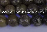 CFC214 15.5 inches 12mm round grey fossil coral beads wholesale