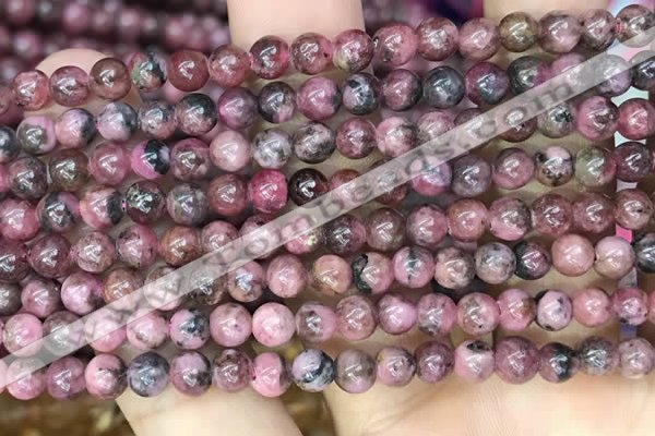 CFE20 15.5 inches 6mm round natural fowlerite beads wholesale