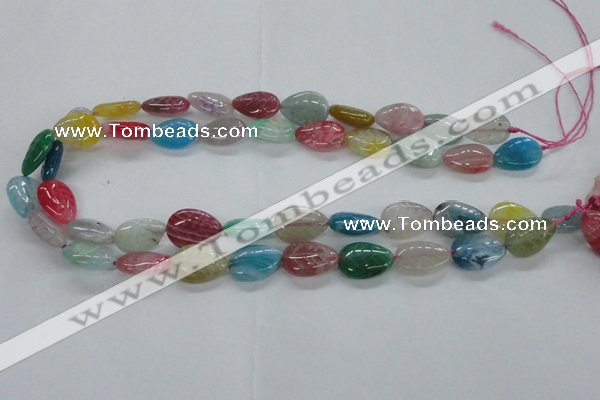 CFG1120 15.5 inches 13*18mm carved leaf agate gemstone beads