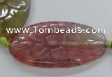 CFG1181 15.5 inches 25*40mm – 35*50mm carved freeform agate beads