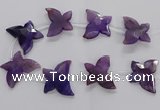 CFG1248 15.5 inches 30*45mm - 35*45mm carved butterfly agate beads