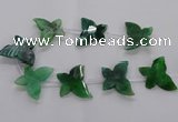 CFG1251 15.5 inches 30*45mm - 35*45mm carved butterfly agate beads