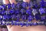 CFG1302 15.5 inches 15mm carved star lapis lazuli gemstone beads