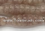 CFG1542 15.5 inches 10*30mm carved rice strawberry quartz beads