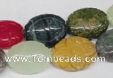 CFG247 15.5 inches 15*20mm carved oval mixed gemstone beads