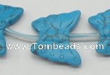 CFG30 15.5 inches 23*28mm butterfly turquoise gemstone beads