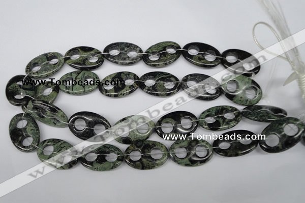 CFG311 15.5 inches 20*30mm carved oval kambaba jasper beads