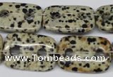 CFG329 15.5 inches 18*25mm carved rectangle dalmation jasper beads