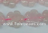 CFG450 15.5 inches 20mm carved flower rose quartz beads