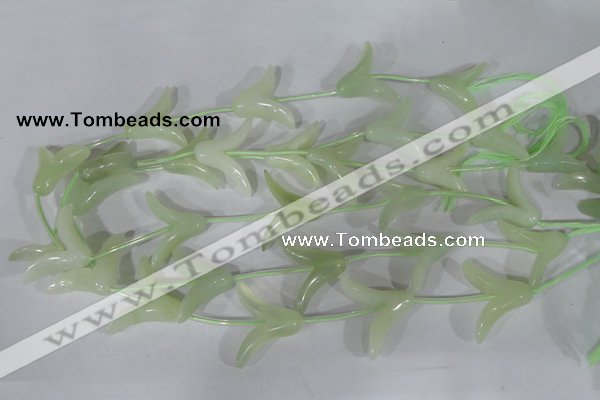 CFG503 15.5 inches 20*26mm carved flower New jade beads