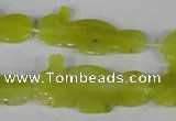 CFG515 15.5 inches 18*34mm carved animal Korean jade beads