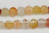 CFG57 15.5 inches 8*10mm carved pig-shaped agate gemstone beads